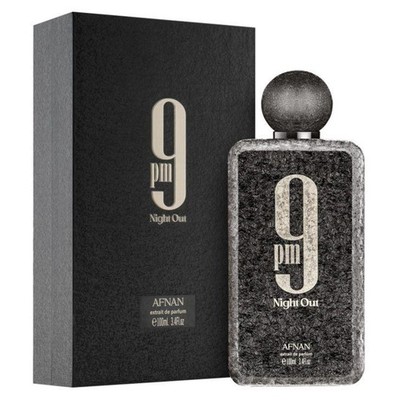 Afnan 9 PM Night Out Extrait de Parfum 100ml Arabian Perfume Men Spray