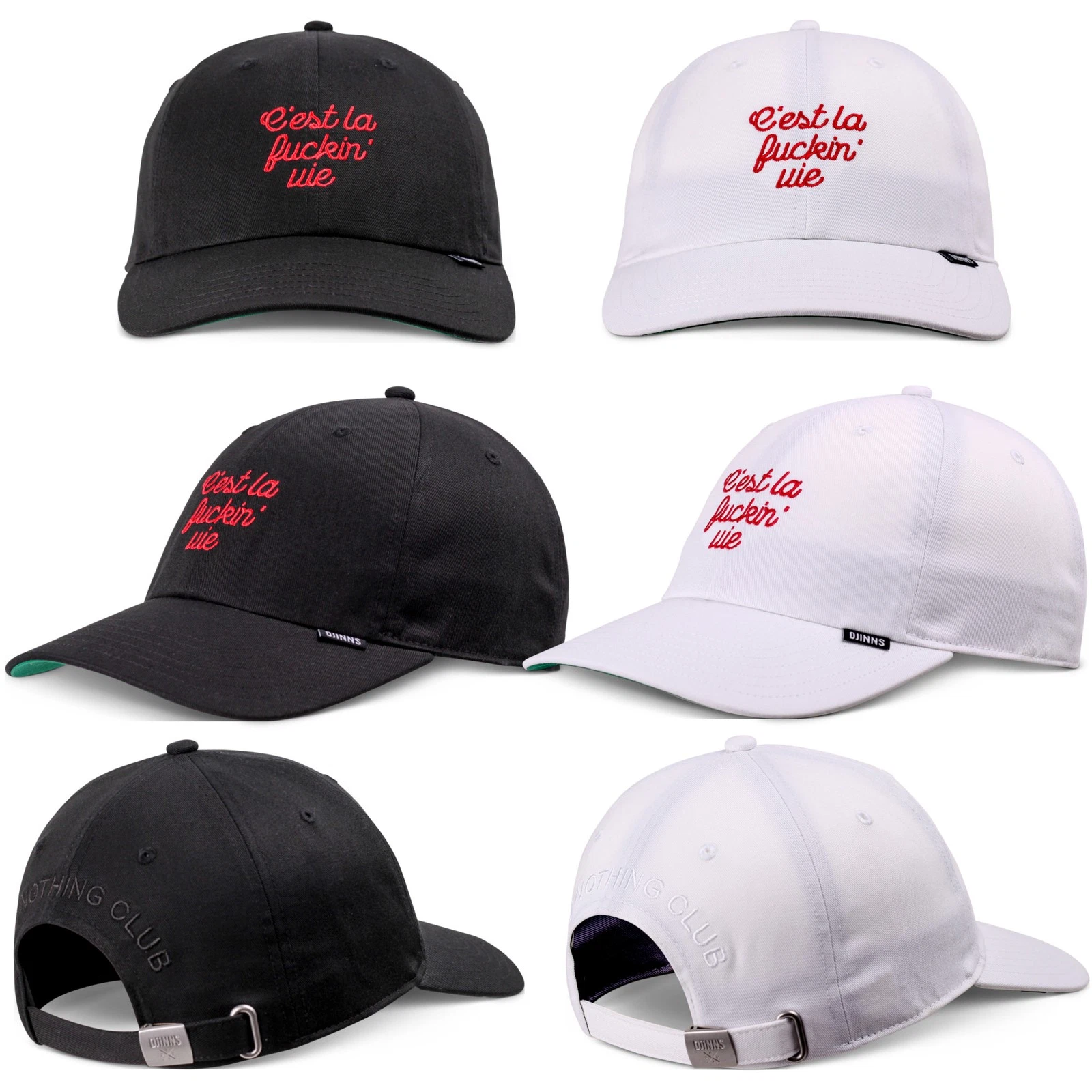 Djinns Dad Cap C'Est La … Basecap Kappe Freche Stickerei Do Nothing Club DNC New