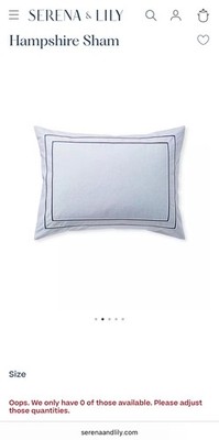 Serena & Lily Hampshire Sham-King Sham-Navy & Beach Club S. Sham King . Set of 4