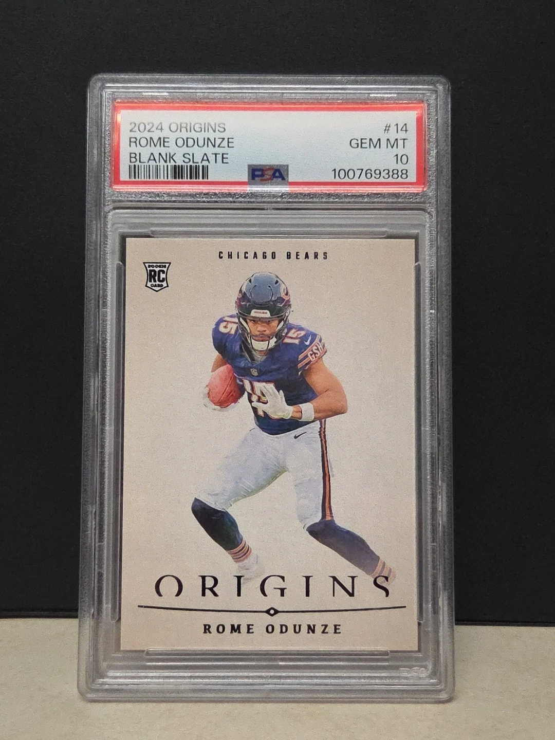Rome Odunze Panini Origins Blank Slate #14 Base