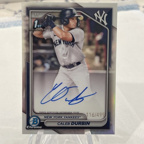 Caleb Durbin 2024 Bowman Chrome 1st Prospect Auto Refractor /499 #CPA-CD