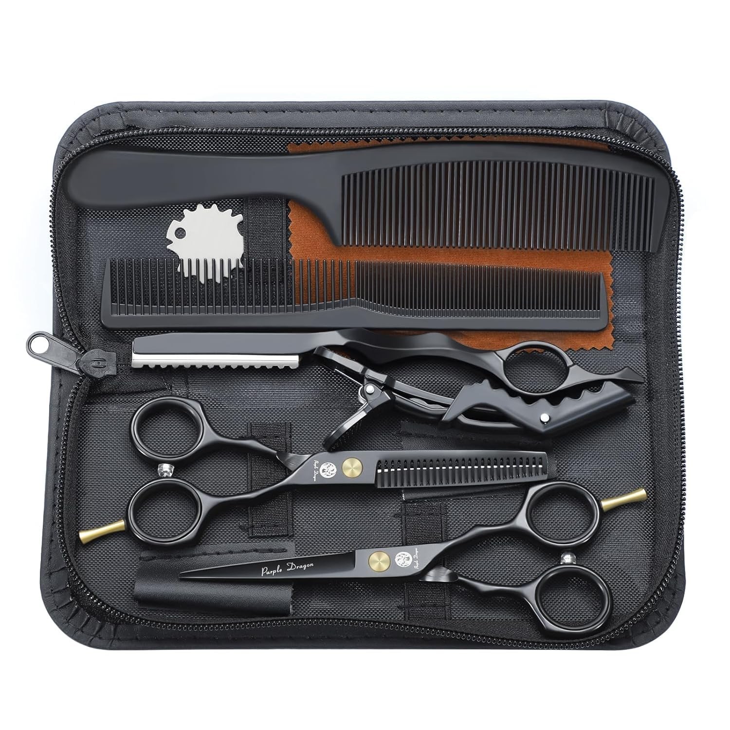 Set Forbici Capelli Professionale Purple Dragon 14 cm in Titanio