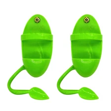 2Pcs Pet Parrot Storage Stands Unique Standing Racks Pet Bird Tools (Green)