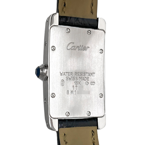 Cartier Tank American SM W2605129 Quartz K18WG White Gold Used  