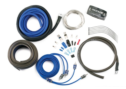 Kicker 46CK8 Car Audio 8 Gauge 2 Channel - Mono Amp Amplifier Install Kit CK8