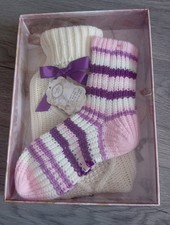 Hot Water Bottle And Slipper Socks Gift Set New