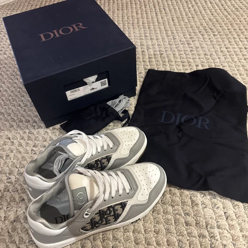 Dior B27 Low Dior Oblique Galaxy Gomme grise