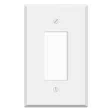 Oversized White Metal Outlet Covers, Rocker Switch 1-Gang Wall Plate, 5.5" x...