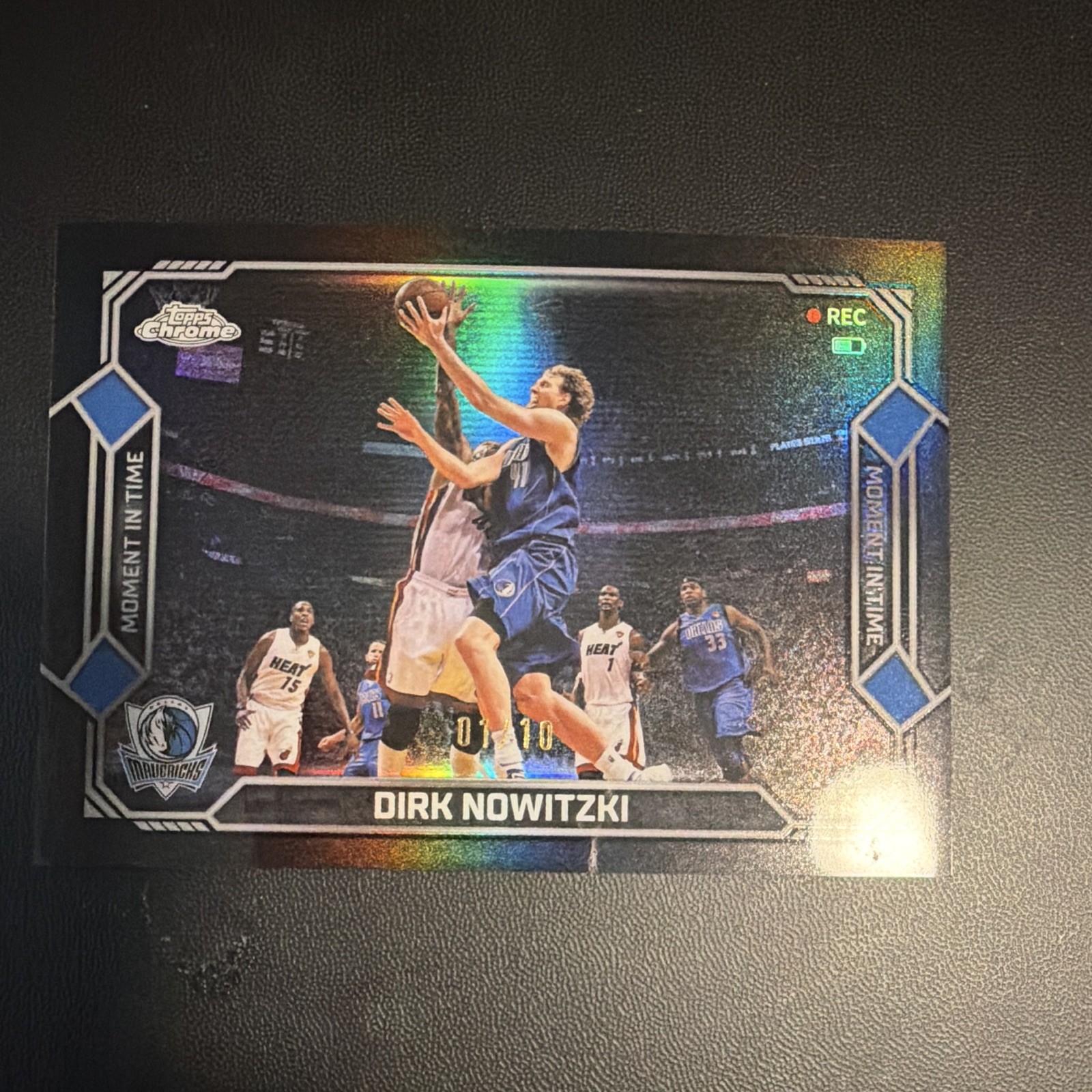 Topps 2025-26 Topps Chrome Dirk Nowitzki Moment In Time 01/10