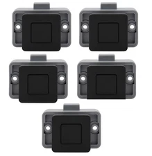 5PCS Cabinet Latch Lock Keyless Push Button Drawer Knob for RV Camper Yacht
