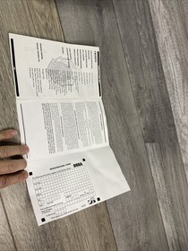 Virtua Cop 2 II Sega Saturn Game Instruction Manual Only registration card