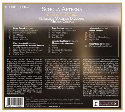 CHANTS A LA VIERGE:SCHOLA AETERNA NEW CD