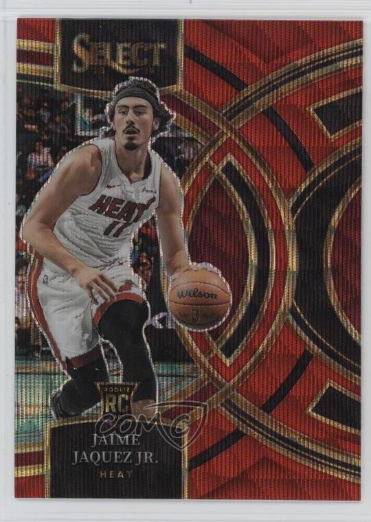 2023-24 Panini Select Premier Level Red Wave Prizm Jaime Jaquez Jr #102 6j0