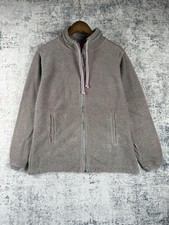 Deal Jumper Womens Large Grey Full Zip Casual Hiking Walking Cosy Retro Gorpcore