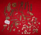 LOT OF DUG CIVIL WAR RELICS FROM VIRGINIA 21 Bullets / Balls ASSORTED CAMP ITEMS