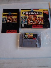 Super Nintendo Pinball: Behind the Mask (SNES) Complete In Box Cib Manual