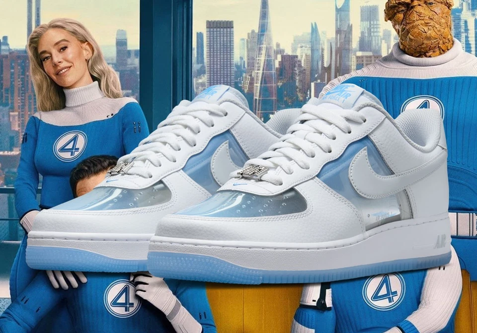 耐克 Air Force 1 复古低 QS 隐形女式 2.0 白色 IB5724-100 尺寸 9.5 男式 — 第 2/4 张图片