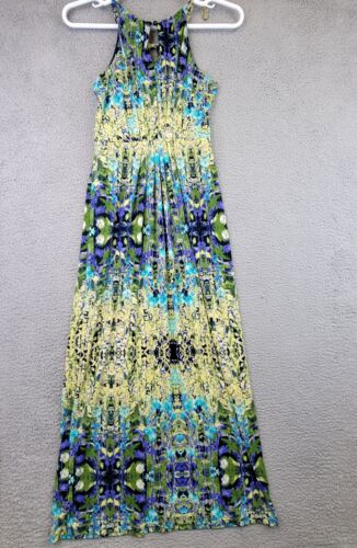 Cynthia Rowley Dress Women’s 6 Yellow Green Maxi Boho Floral - Bild 14 von 18