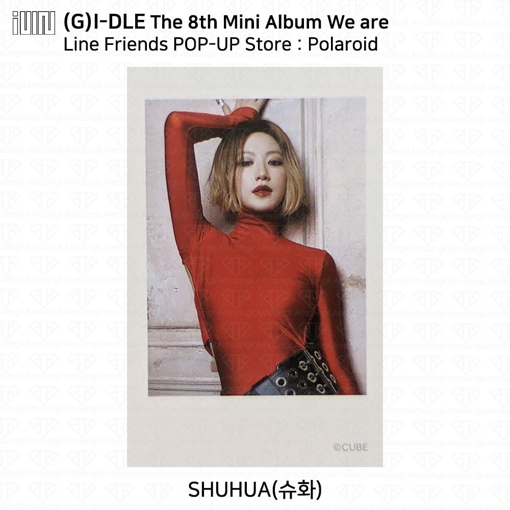G)I-DLE The 8th Mini Album We are Line Friends POP-UP Polaroid G)I-DLE The 8th Mini Album We are Line Friends POP-UP Polaroid