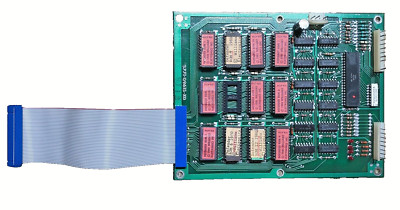 William's Defender ROM board REPAIR with NEW ribbon cable & PIA chip installed!