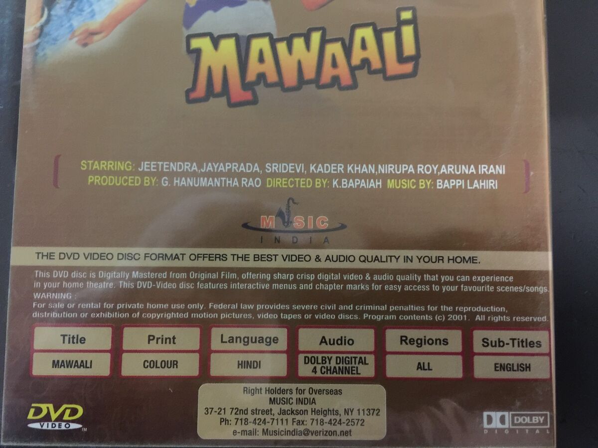 Mawaali, DVD, Music India Collections, Hindu Language, English Subtitles, New | eBay Mawaali, DVD, Music India Collections, Hindu Language, English Subtitles, New | eBay