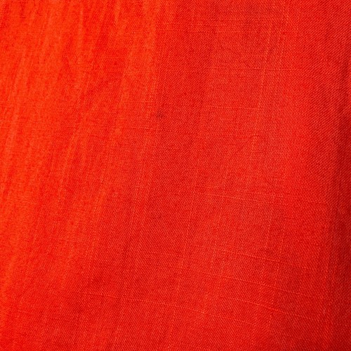Anthropologie Maeve Cotton Orange/Red Fit & Flare Lined Dress Smocked Sides Lace - Picture 7 of 7