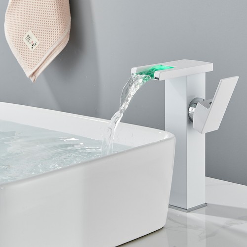 Waschtisch Armatur Wasserfall Wasserhahn Hoch Bad Waschbecken Mischbatterie - Bild 82 von 103