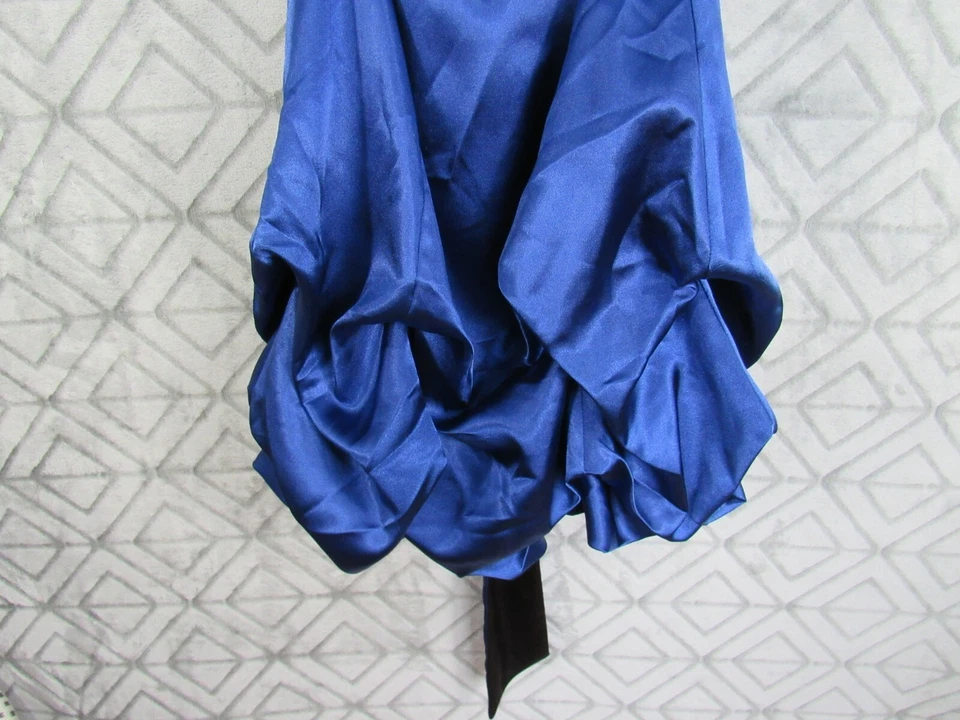 Vestido Formal Trixxie Talla 3 Juniors Negro Azul Sin Tirantes Espalda Cremallera Reunida  Foto 3 de 4