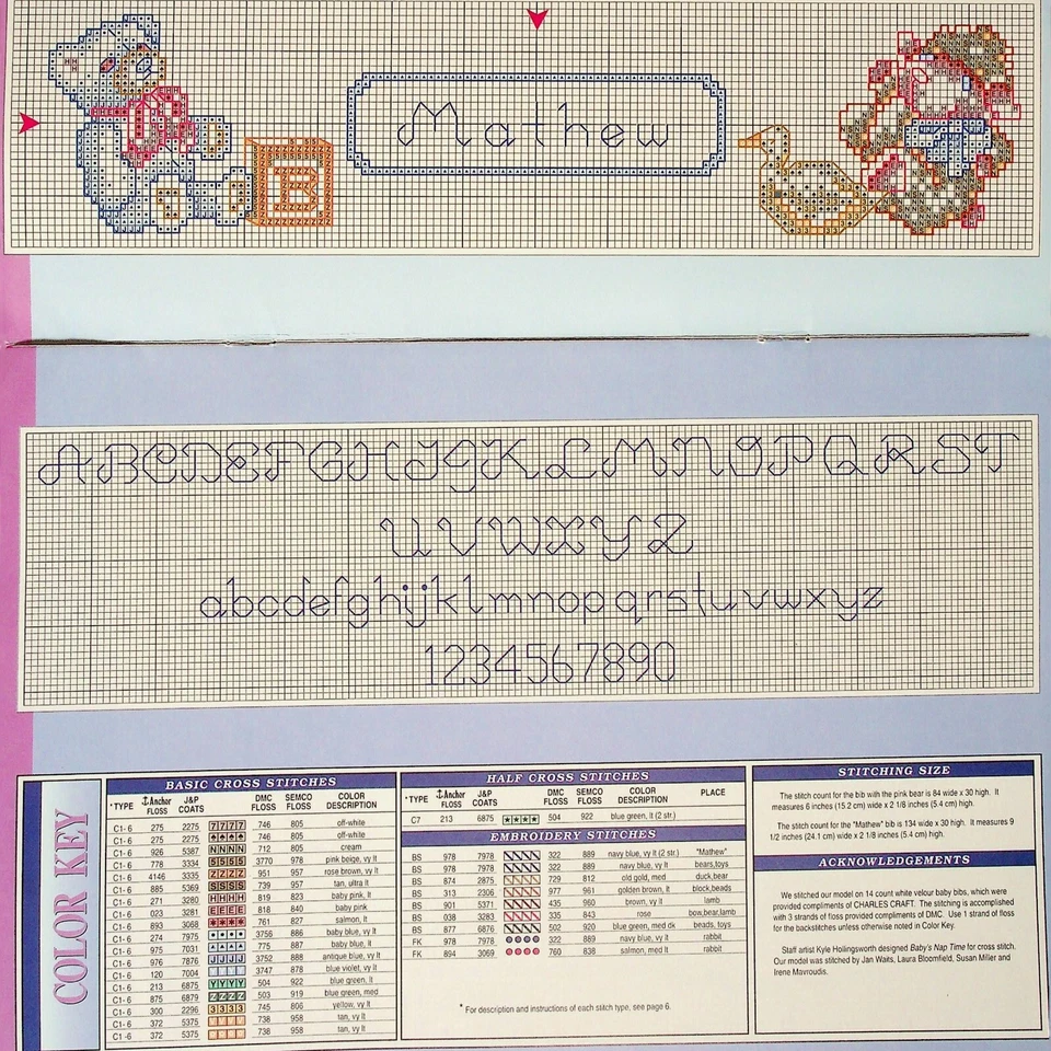 Baby's Nap Time Children Cross Stitch Pattern By True Colors - Image 2 of 3