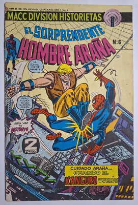 The Amazing Spiderman #126 spanish variant El Hombre Araña #6 Macc Division 1974