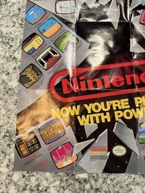 2 Nintendo NES Poster Insert Now You&rsquo;re Playing With Power Satellite Four Score