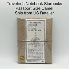 US Stock Starbucks Reserve Roastery Tokyo Traveler's Notebook Passport Camel NEW
