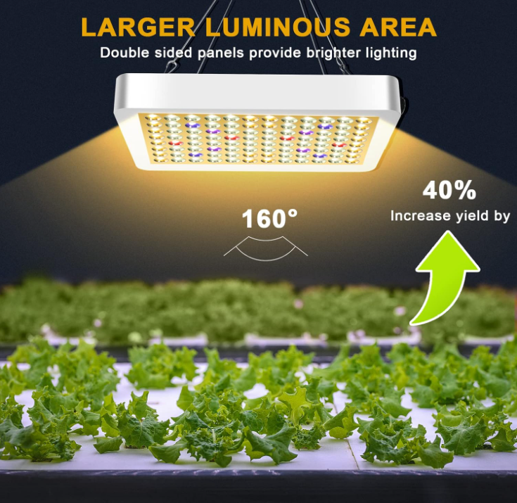 LED Growing Light Indoor Plants Seedling Full Spectrum Lights Hanging