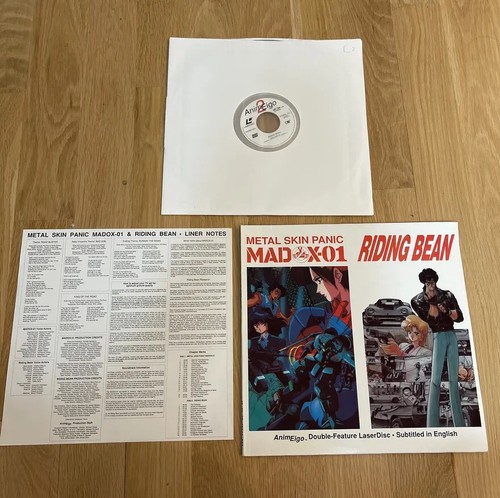 "Metal Skin Panic Madox-01" und ""Riding Bean"" - LASERDISC - Animeigo mit Futter" - Bild 3 von 3