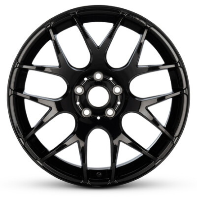 18 Inch Romac Radium Rim Gloss Black Alloy Wheel - 5x112, ET45, 73.1 Hub