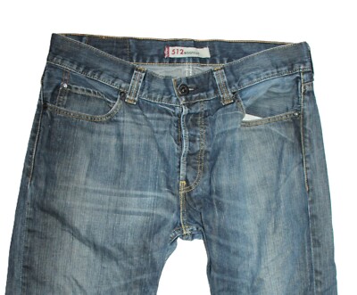 Vintage Levi s 512 Bootcut Herren Jeans Blau Denim ca. W36 L28 (0539)