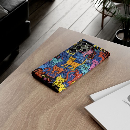 Cat Abstract Art Illustration Phone Case for iPhone, Samsung Galaxy, Pixel - 第 123/175 張圖片