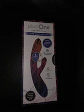 New Plus One Luxe Dual Vibrating Massager Blue Model 6734 Brand New Sealed