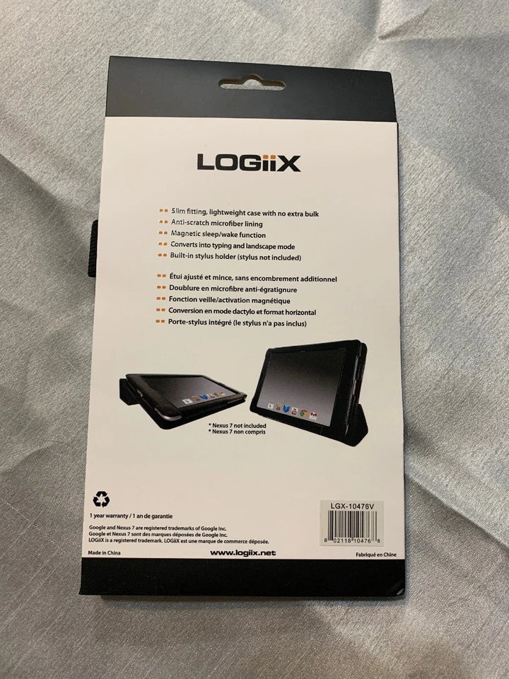 Logiix Cabrio N7 Folio for Google Nexus 7, Purple (LGX-10476  - Image 2 of 2