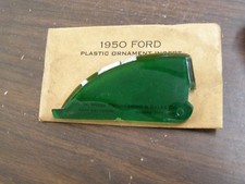 Nos 1950 Ford Accessory Hood Ornament Insert Green Nos 1950 Ford Accessory Hood Ornament Insert Green