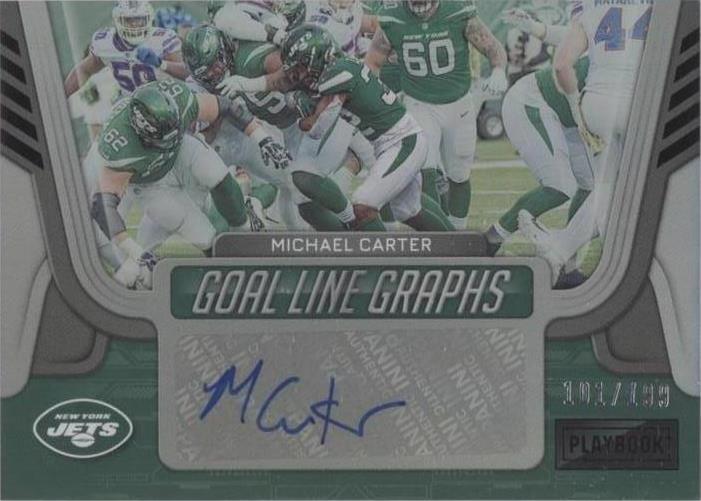 2022 Panini Playbook Michael Carter #GLG-MC - 1 of 2