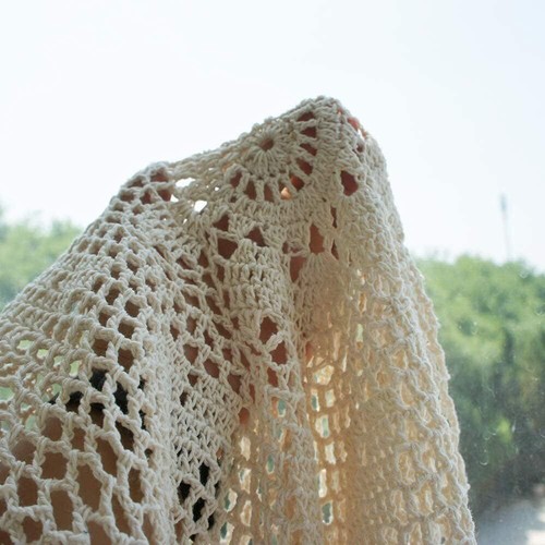 Vintage Handmade Crochet Tablecloth Round Lace Table Topper Doily Wedding Party - Picture 42 of 48