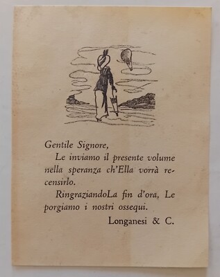 Longanesi & C. 1940s Editorial Ticket