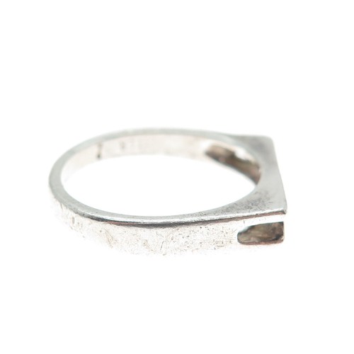 925 Sterling Silber Vintage Ring Buchstabe M / W Initialen Größe 7,5 - Bild 4 von 8