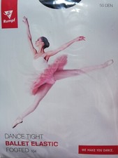 Rumpf Ballettstrumpfhose Elastic Schwarz  Gr. 12/14