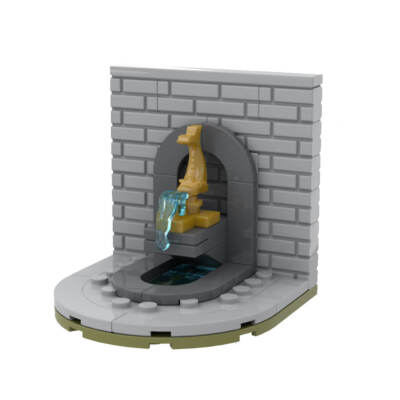 MOC-96359 Medieval Fountain 53 Pieces Good Quality Bricks Building Blocks Kit