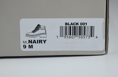 MARC FISHER NUEVO EN CAJA $249 NAIRY CON CORDONES SUELA DE OVEJA SUELA DE CUERO NEGRO BOTAS. 9M - Imagen 11 de 12