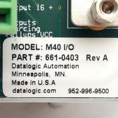 Datalogic 661-0403 MX-Series External I/O Terminal Block, 37-Pin D-Sub, DIN Rail - Picture 2 of 5