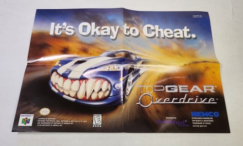 Top Gear Overdrive (Nintendo 64, N64, 1998) gioco autentico in scatola con poster - Foto 13 di 20