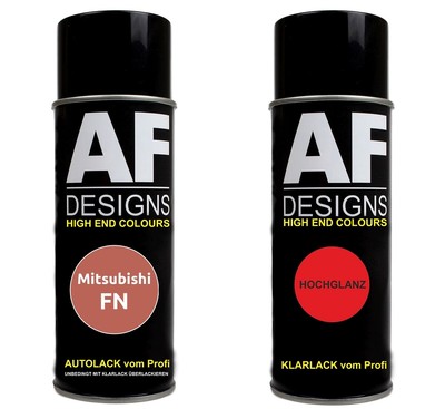Spraydose für Mitsubishi FN Medium Orange Metallic Basislack Klarlack Sprühdose
